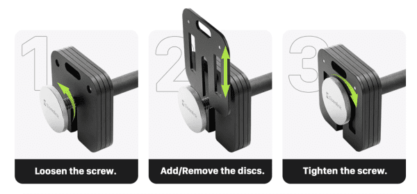 how to adjust the eisenlink adjustable dumbbells