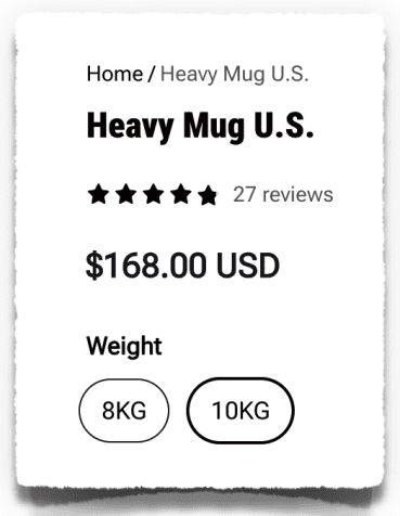XMaster Heavy Mug - 10kg Stainless Steel Heavy Mug